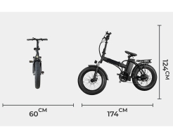 Електрически велосипед E-BIKE FATBIKE TELSTAR-20 MULTIPLIER 48V 20А 2026 снимка 153